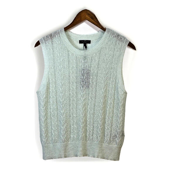 Rag & Bone Womens Wool Alpaca Soft Mint Sweater‎ Vest Size S Preppy Academia - Picture 1 of 8